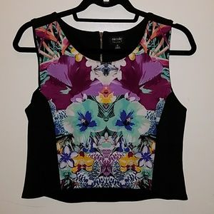 Nicole by Nicole Miller high-low crop tank